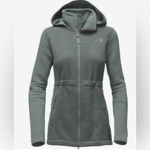 The North Face Full Zip Hooded Warm Parka Jacket Slim Fit Coat Fleece